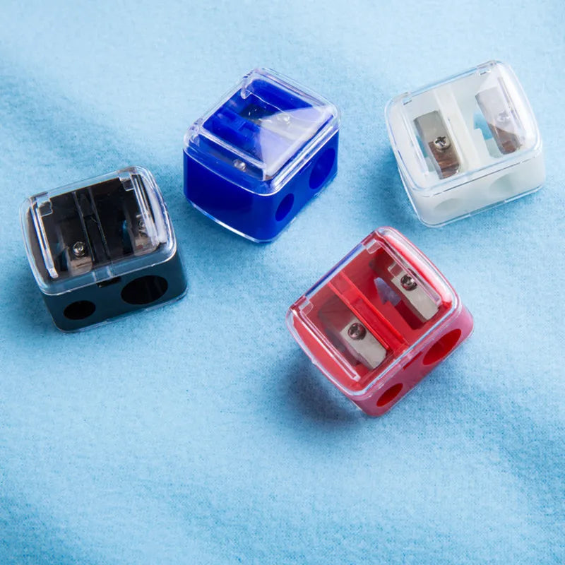 1PC Double Holes Pencil Sharpener - For Eyeliner, Makeup Pencils, Cosmetic Tool - Beauty & Beyond