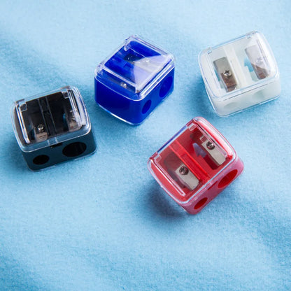 1PC Double Holes Pencil Sharpener - For Eyeliner, Makeup Pencils, Cosmetic Tool - Beauty & Beyond