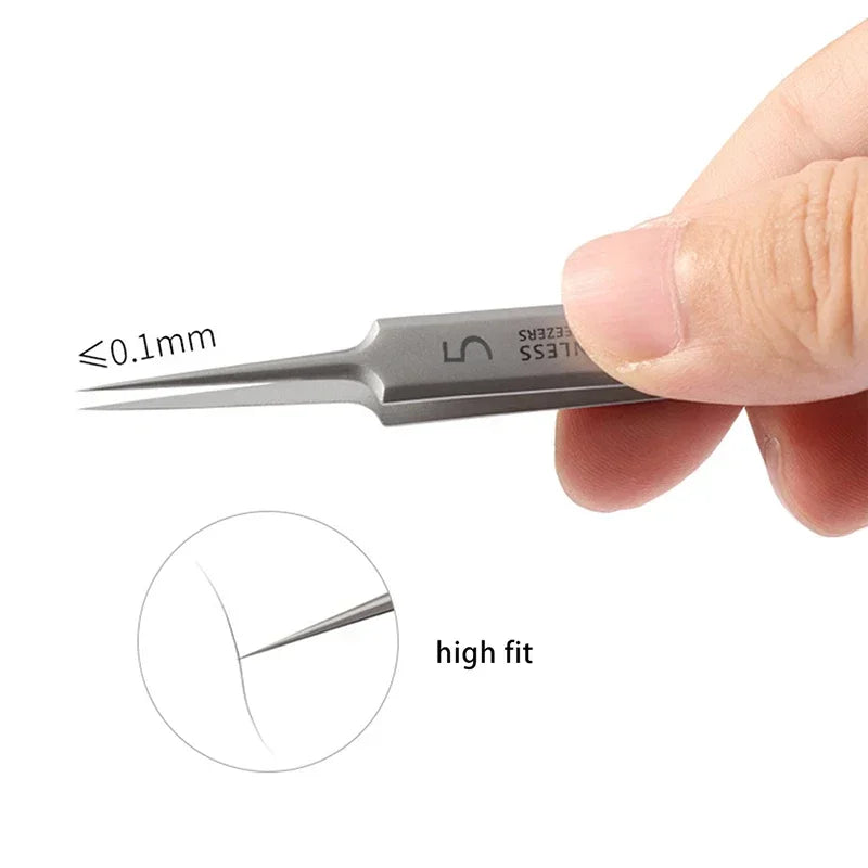 German Ultra-Fine No. 5 Blackhead & Pimple Remover - Acne Needle Tool, Beauty Tweezers - Beauty & Beyond
