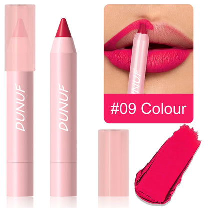 18-Color Lipstick Pencil Set – Waterproof Matte Tint & Lip Contour | Long-Lasting, Non-Stick Lipliner Pens
