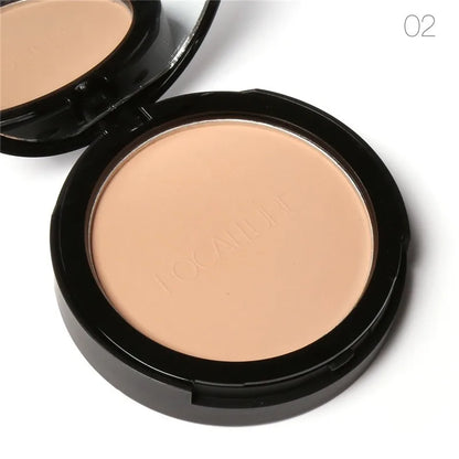 FOCALLURE 3-Color Face Powder – Brighten, Oil-Control, Nude Pressed Foundation