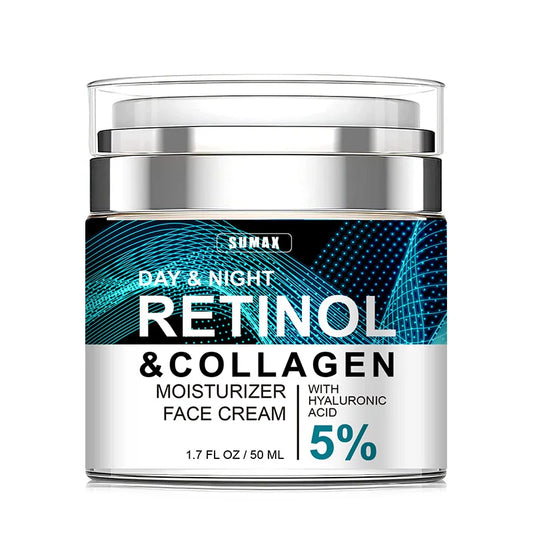 Retinol Anti-Aging Face Cream – Moisturizing Wrinkle Remover with Collagen & Hyaluronic Acid | 50ML