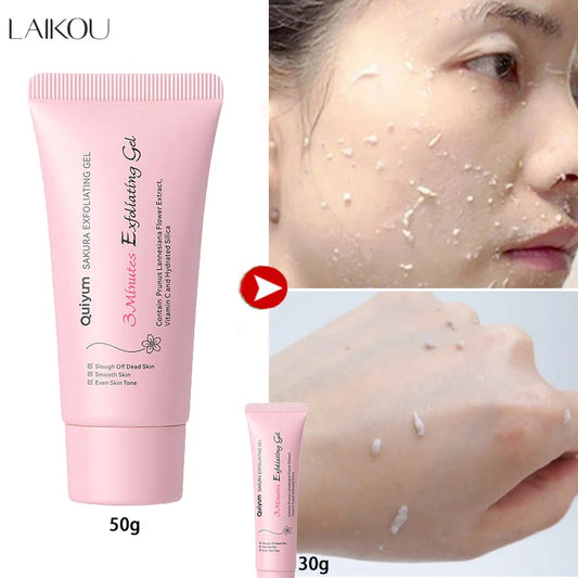 Sakura Exfoliating Peeling Gel – Moisturizing & Nourishing Facial Scrub - Beauty & Beyond
