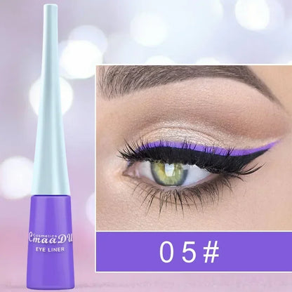 Bold Rainbow Liquid Eyeliner – Ultra-Thin, Waterproof & Long-Lasting Color Blast - Beauty & Beyond