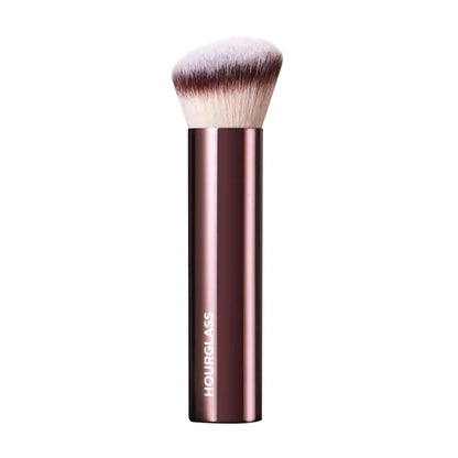 Angled Foundation Brush – Powder Makeup with Metal Handle & Aluminum Tube | High-Quality Cosmetic Tool