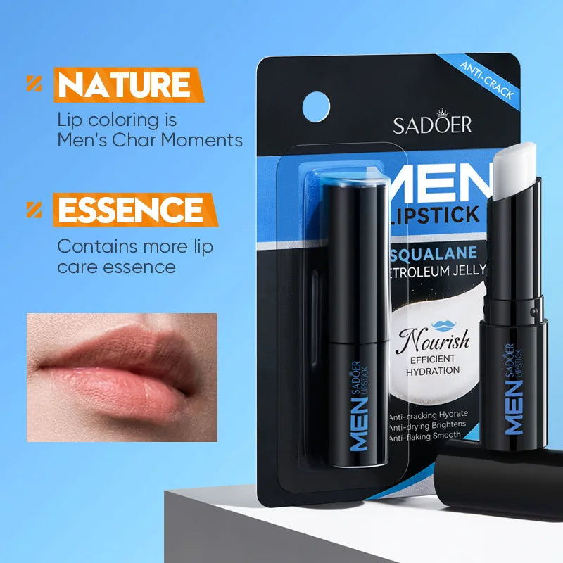 SADOER Men's Lip Balm - Moisturizing, Anti-Cracking, Repairing & Nourishing Lip Care - Beauty & Beyond