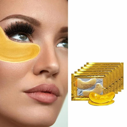 InniCare Crystal Collagen Gold Eye Mask – 50/60/80/100PCS Anti-Dark Circles Beauty Patches | Korean Skincare