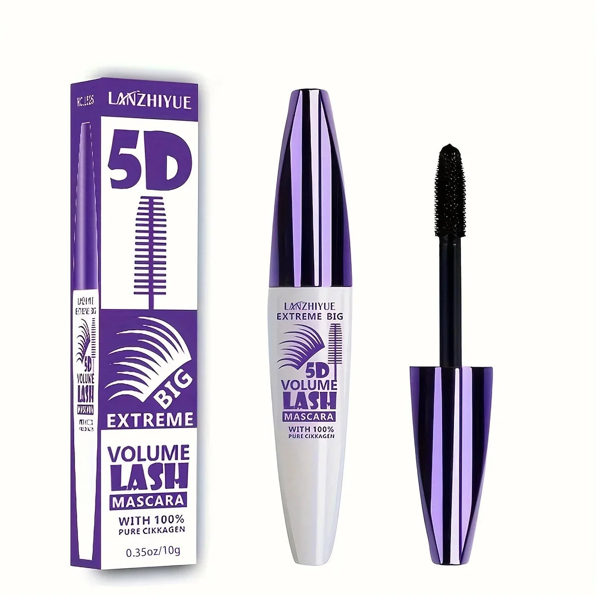 4D Lash Mascara - Black, Waterproof, Smudge-Proof, Long-Lasting, No Clumping, Full Lashes - Beauty & Beyond
