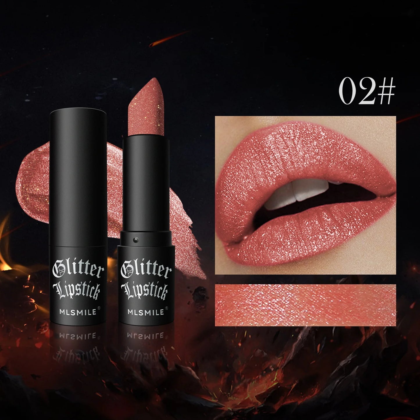 Multi-Color Non-Stick Cup Matte Lipstick – Flash Lasting, Easy Color, Diamond Lipstick for Dark Halloween Look - Beauty & Beyond