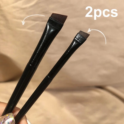6-Piece Black Eye Makeup Brush Set – Professional Contouring, Eyeshadow & Eyeliner | Portable Cosmetic Tools