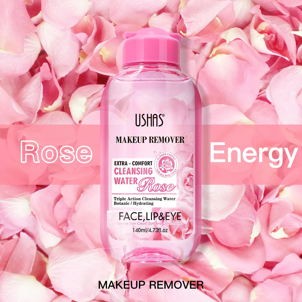 USHAS Makeup Remover Water – Gentle & Moisturizing Facial Cleanser for Sensitive Skin - Beauty & Beyond