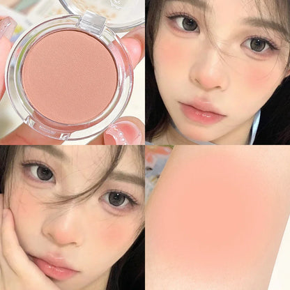 Monochrome Matte Blush – Whitening Effect, Natural Nude Shades, Soft Smudge Finish, Vitality Glow - Beauty & Beyond