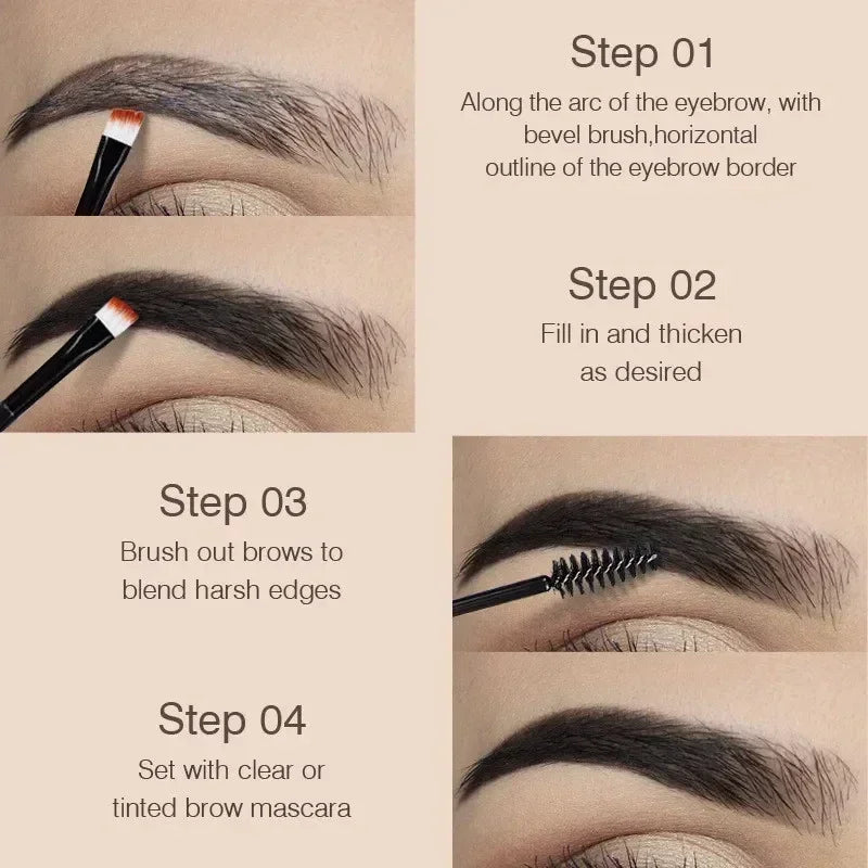 Eyebrow Dye Gel – 24-Hour Waterproof, Non-Smudge, Long-lasting Liquid Formula (4 Colors) - Beauty & Beyond