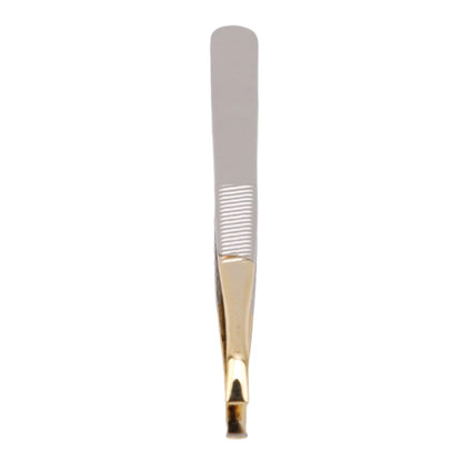 1/5PCS Eyebrow Tweezers - Stainless Steel, Slant Tip, Face Hair Removal Tool