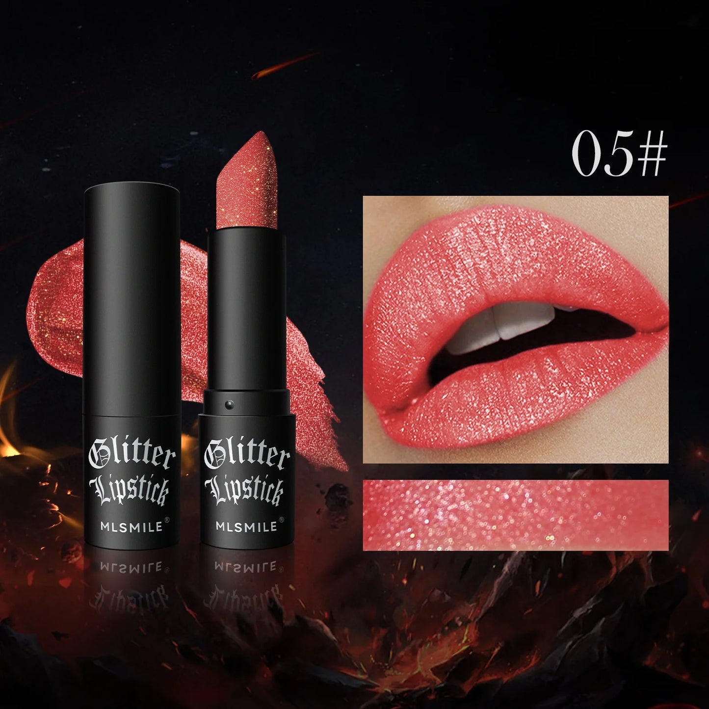 Multi-Color Non-Stick Cup Matte Lipstick – Flash Lasting, Easy Color, Diamond Lipstick for Dark Halloween Look - Beauty & Beyond