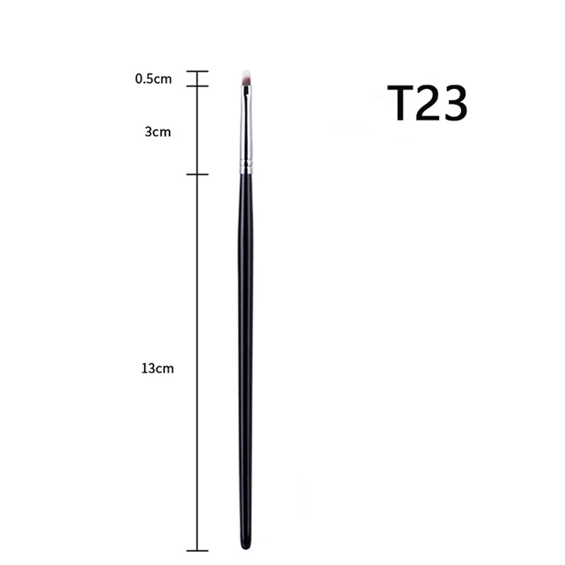 T22 Fine Eyeliner Brush - Precision Thin, Liquid/Gel, Professional Makeup Tool - Beauty & Beyond