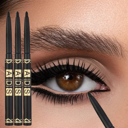 3pcs Waterproof Black Eyeliner Pencils - Long-Lasting, Smudge & Sweat Proof, Bold Eye Makeup - Beauty & Beyond