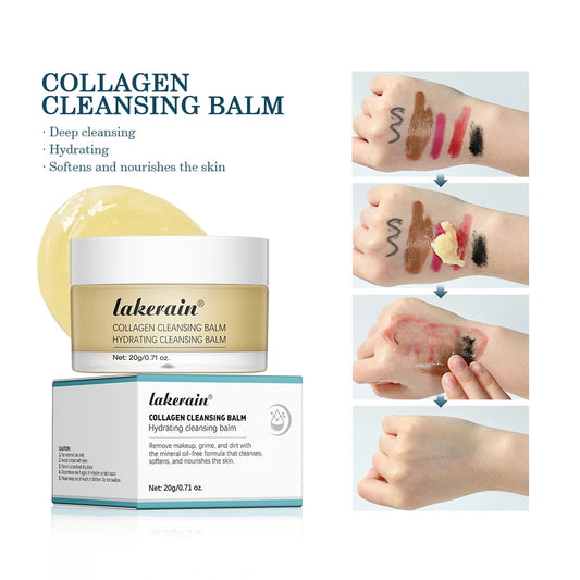 Pro-Collagen 3-in-1 Cleansing Balm – Hydrating Facial Cleanser for All Skin Types, Non-Greasy Deep Cleanse - Beauty & Beyond