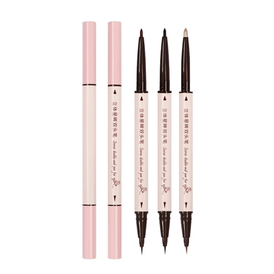 Double-Headed Eyeliner Pen – Smudge-Proof, Long-Lasting, Waterproof & Evenly Pigmented - Beauty & Beyond