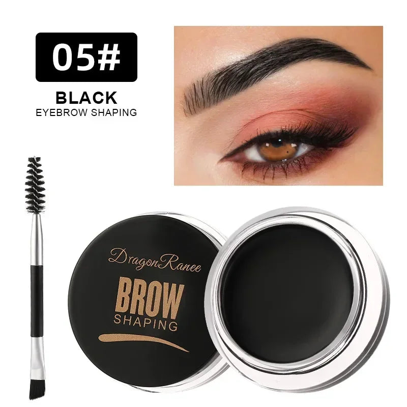 Matte Eyeliner & Eyebrow Cream Gel – Waterproof, Long-Lasting, Brown/Black Brow Cream & Concealer - Beauty & Beyond