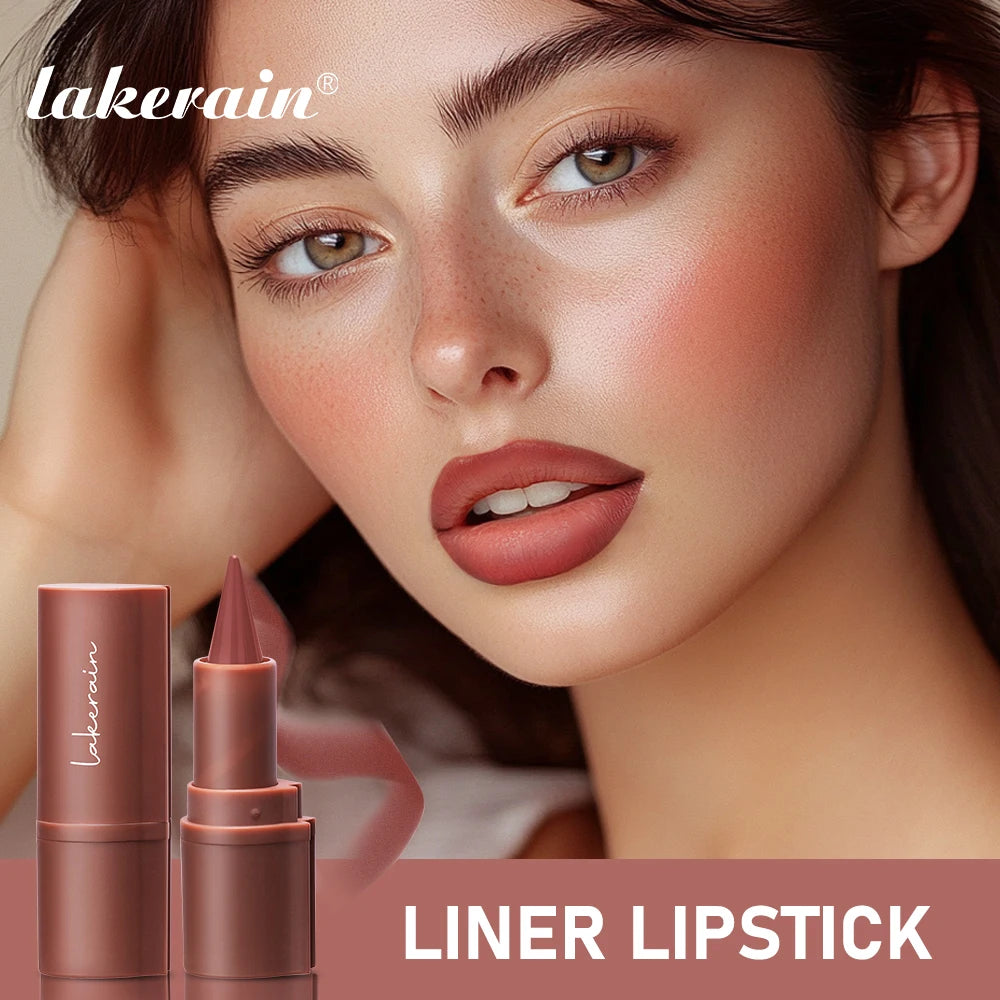 Matte Lip Liner & Lipstick Pen – Long-Lasting Waterproof Gradient Pencil for Bold Red & Brown Lips - Beauty & Beyond