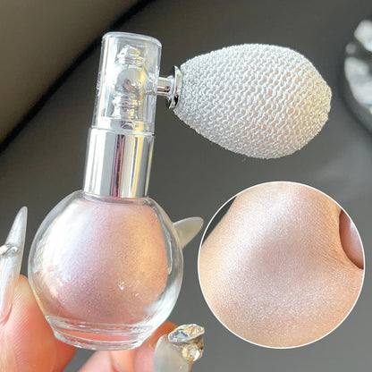 Diamond Highlighter Powder Spray – Waterproof High Gloss Glitter Bronzer & Illuminator for Face & Body - Beauty & Beyond