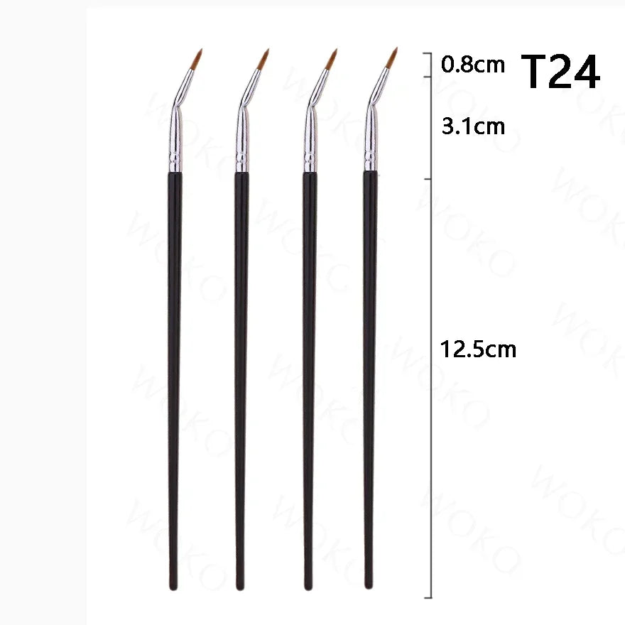 T22 Fine Eyeliner Brush - Precision Thin, Liquid/Gel, Professional Makeup Tool - Beauty & Beyond