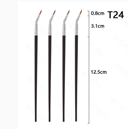T22 Fine Eyeliner Brush - Precision Thin, Liquid/Gel, Professional Makeup Tool - Beauty & Beyond