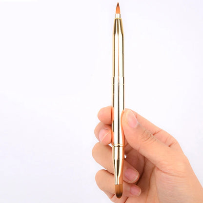 Retractable Dual-Head Lip Brush - Lip Contour & Smudge Applicator, Daily Makeup Tool - Beauty & Beyond