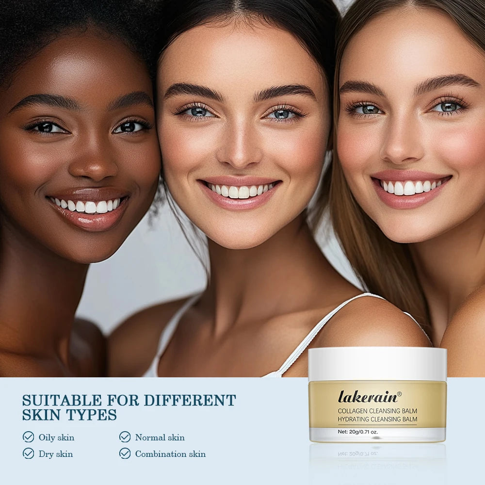 Pro-Collagen 3-in-1 Cleansing Balm – Hydrating Facial Cleanser for All Skin Types, Non-Greasy Deep Cleanse - Beauty & Beyond