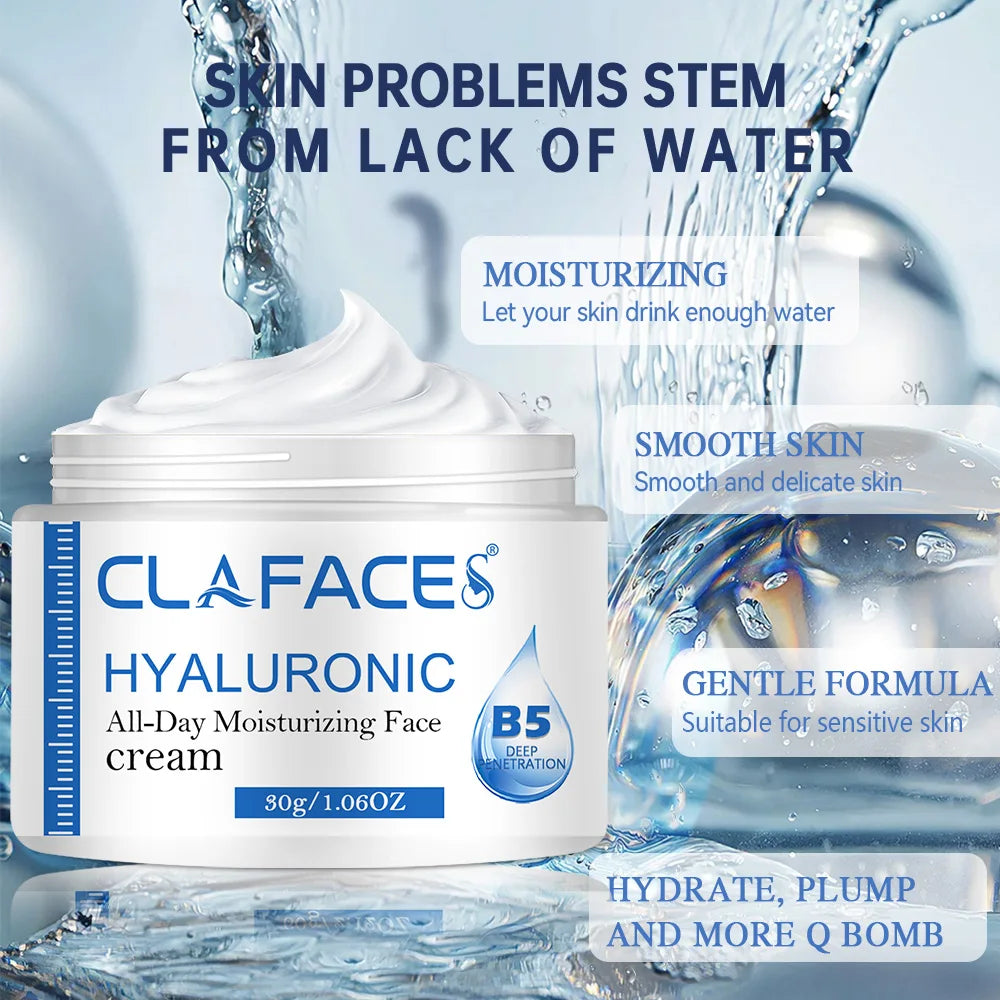 Hyaluronic Acid & Collagen Face Cream – Smooth Wrinkles, Moisturize & Brighten | Night Facial Care