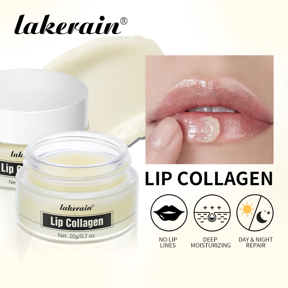 Collagen Lip Balm Mask – Lighten Melanin & Exfoliate | Fade Lip Lines, Brighten & Repair