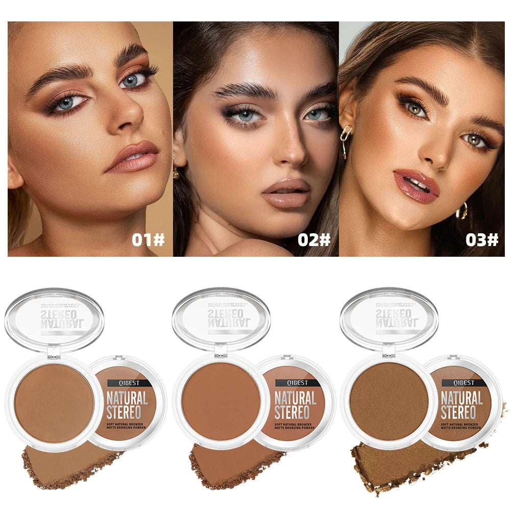QIBEST Cream Contour & Bronzer Palette – Sculpt, Highlight & Conceal with Long-Lasting Charlotte-Inspired Glow - Beauty & Beyond