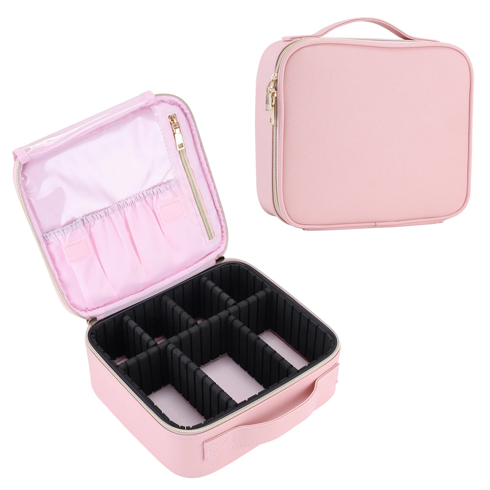 Makeup Bag - Professional Cosmetic Brush Case, Portable, Waterproof Travel Organizer - Beauty & Beyond