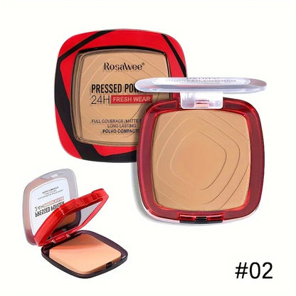 Pressed Powder Foundation with Puff - 24H Matte, Oil Control