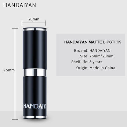 12-Color Matte Lipstick – Waterproof, Long-Lasting, Moisturizing Velvet Finish, High Pigment - Beauty & Beyond