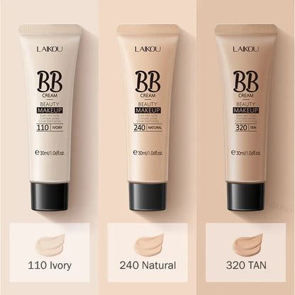 Waterproof BB Cream – Long-Lasting Concealer & Foundation | Brightens Skin Tone, 30ml Liquid Base Makeup