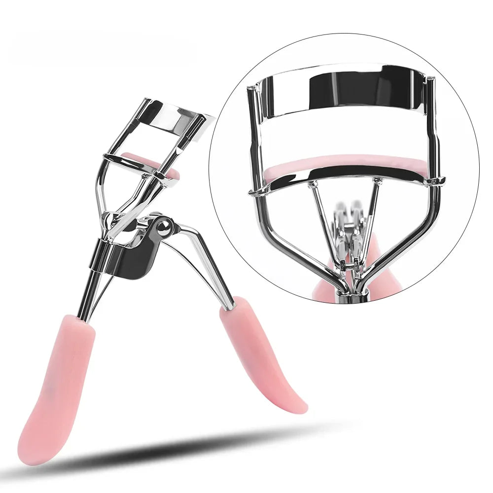 1PC Makeup Eyelash Curler - Beauty Tool, Cute Handle, Random Color - Beauty & Beyond