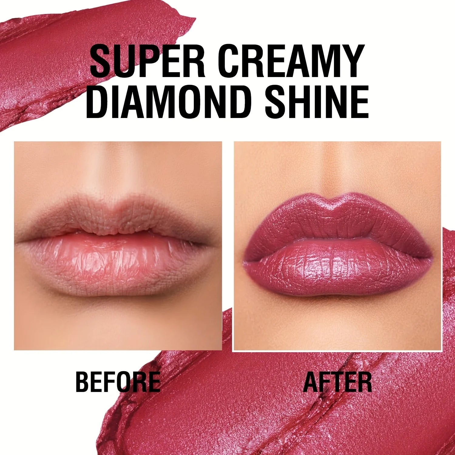 6 Colors 3-in-1 Pearlescent Sparkling Lipstick – Matte Glitter, Waterproof, Long-Lasting, Pearl Shine Lip Gloss, Shimmer Sexy Makeup - Beauty & Beyond