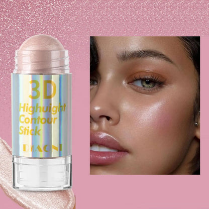6-Color 3D Face Brightening Highlighter Stick – Bronzer, Contour & Shimmer for Sculpted Makeup - Beauty & Beyond