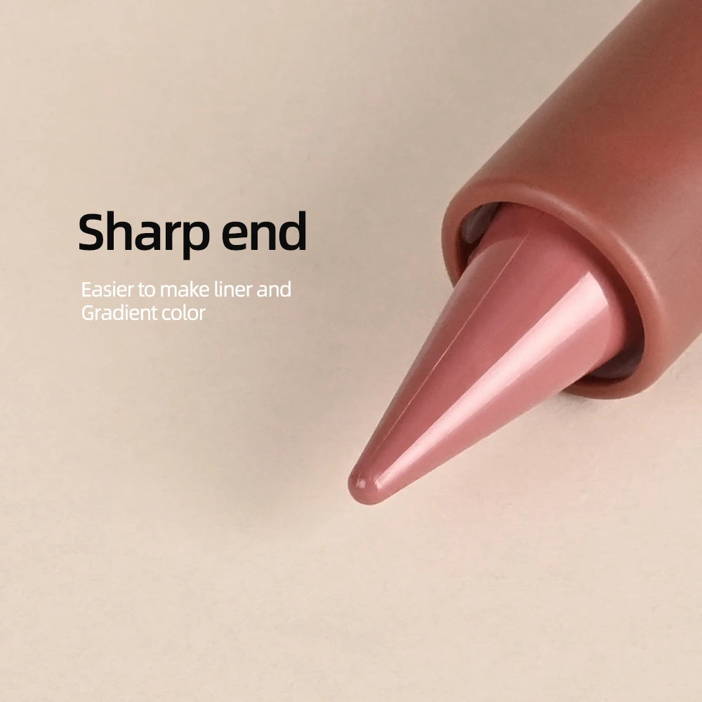 Matte Lip Liner & Lipstick Pen – Long-Lasting Waterproof Gradient Pencil for Bold Red & Brown Lips - Beauty & Beyond