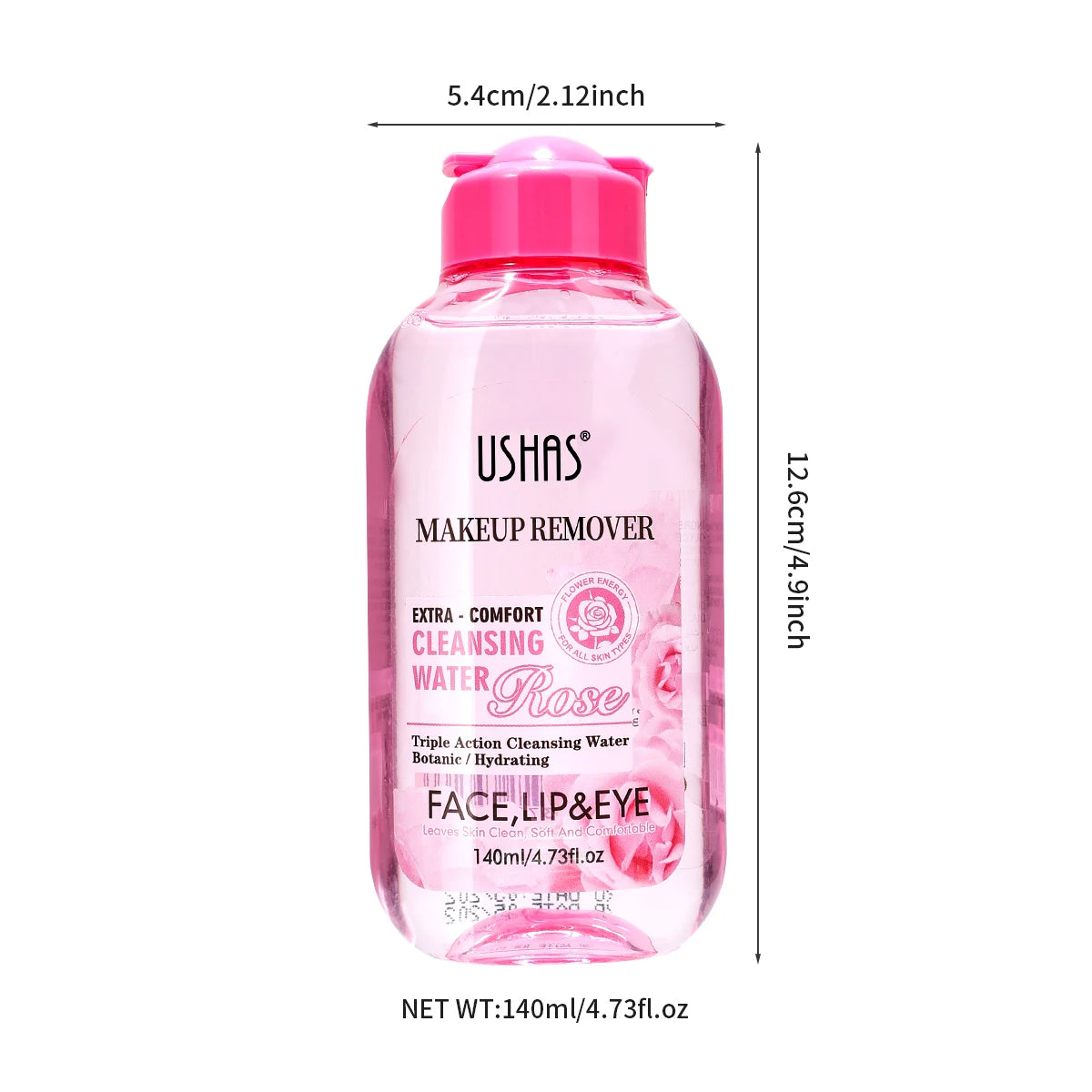 USHAS Makeup Remover Water – Gentle & Moisturizing Facial Cleanser for Sensitive Skin - Beauty & Beyond