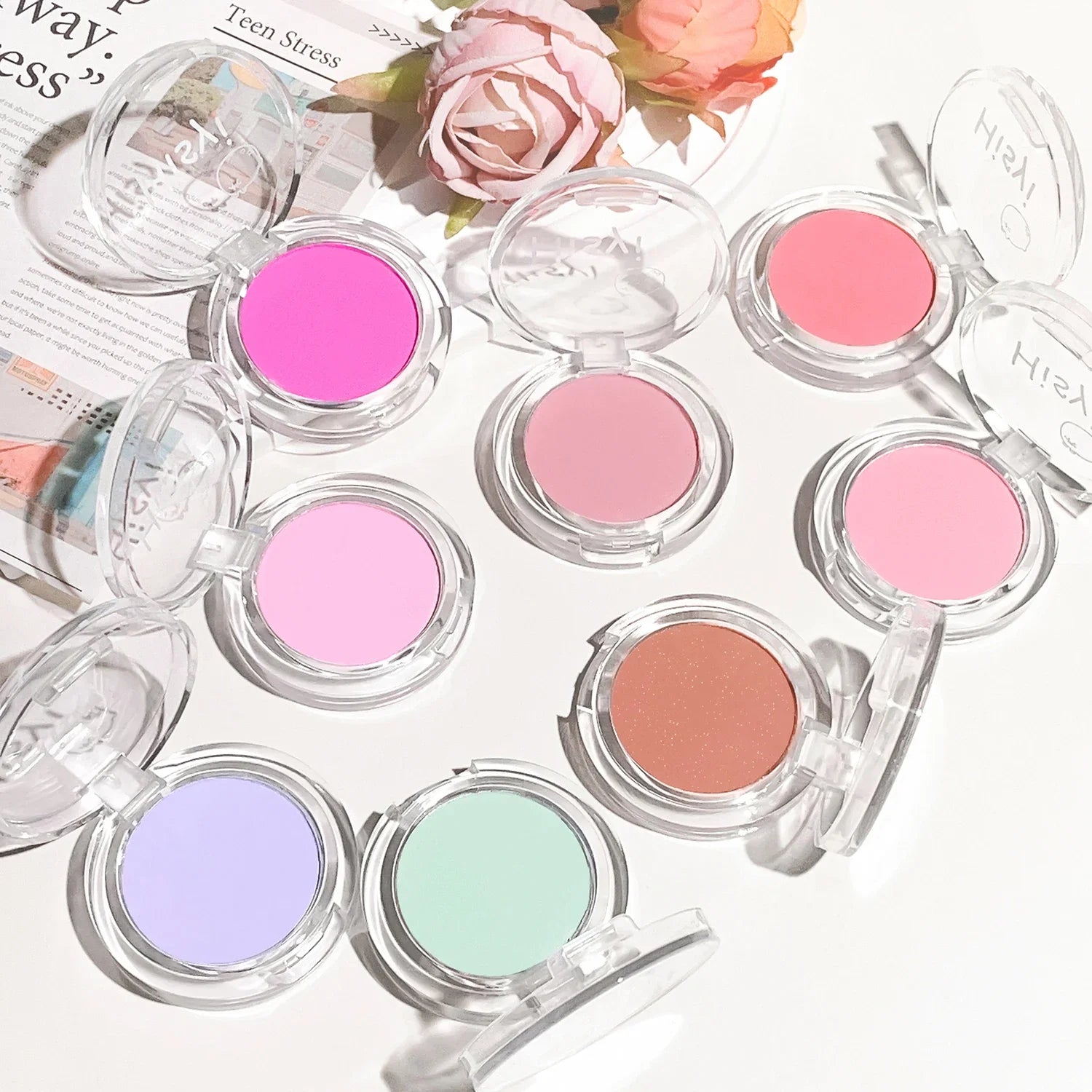 Monochrome Matte Blush – Whitening Effect, Natural Nude Shades, Soft Smudge Finish, Vitality Glow - Beauty & Beyond