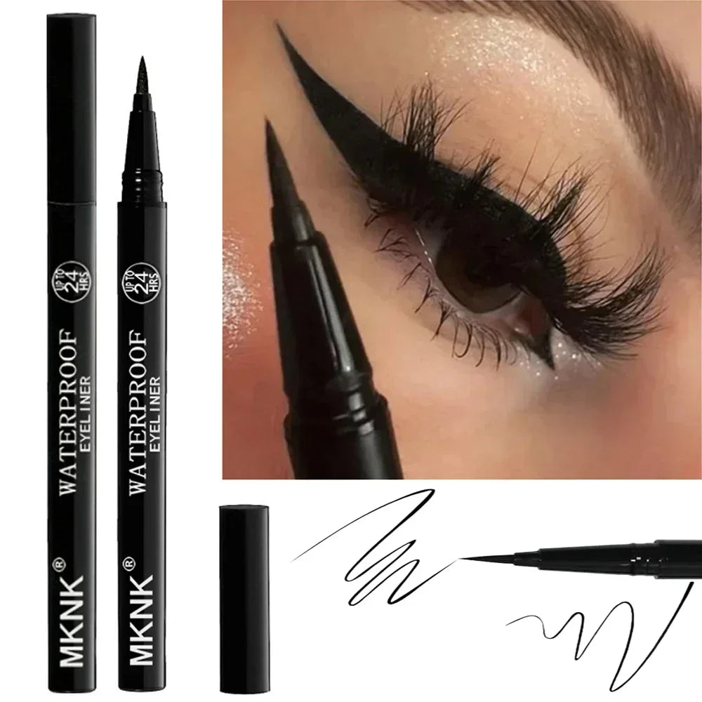Quick-Dry Waterproof Eyeliner Pencil – Long-Lasting, Matte, Anti-Smudge Liquid Liner - Beauty & Beyond