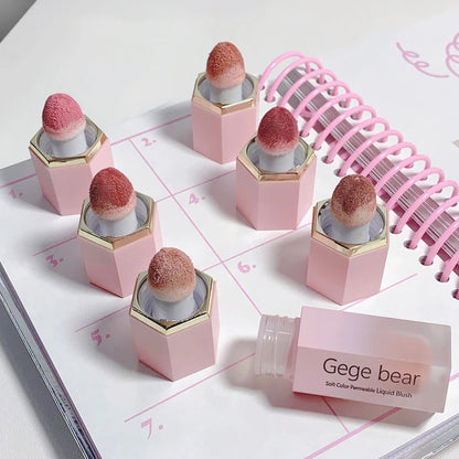 EGE Bear Soft Glow Liquid Blush – Sheer Color, Dewy Hydration & Natural Matte Finish for a Fresh Girl-Next-Door Look - Beauty & Beyond