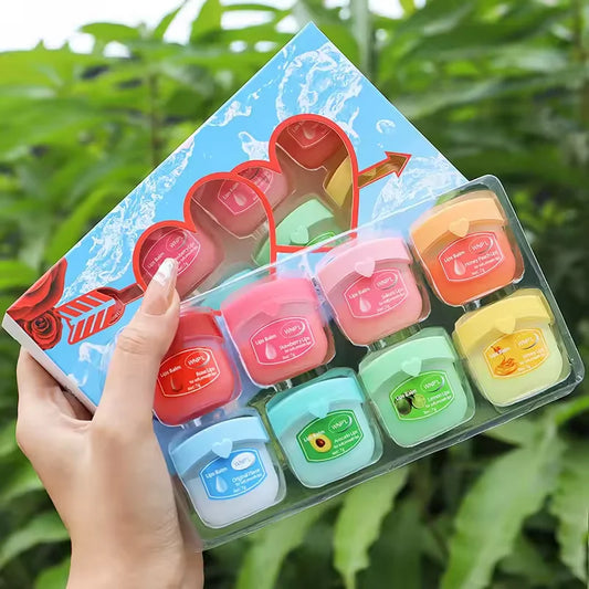 4/6/8PCS Fruit Lip Balm Set - Moisturizing, Refreshing, Non-Sticky, Anti-Cracking Lip Care - Beauty & Beyond