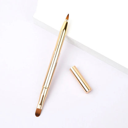 Retractable Dual-Head Lip Brush - Lip Contour & Smudge Applicator, Daily Makeup Tool - Beauty & Beyond