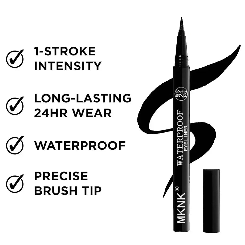 Quick-Dry Waterproof Eyeliner Pencil – Long-Lasting, Matte, Anti-Smudge Liquid Liner - Beauty & Beyond