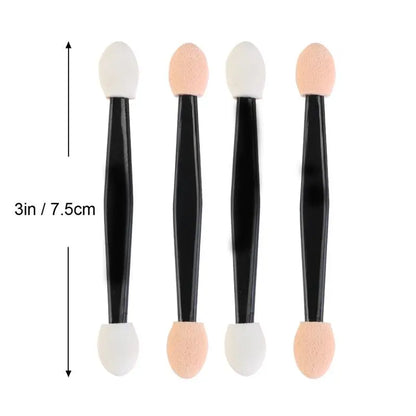 5/30/50/100PCS Disposable Dual-Sided Eye Shadow Brushes – Reusable, Portable Makeup Applicators