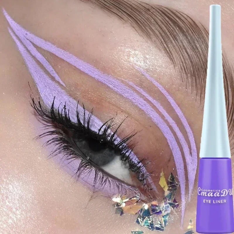 Bold Rainbow Liquid Eyeliner – Ultra-Thin, Waterproof & Long-Lasting Color Blast - Beauty & Beyond